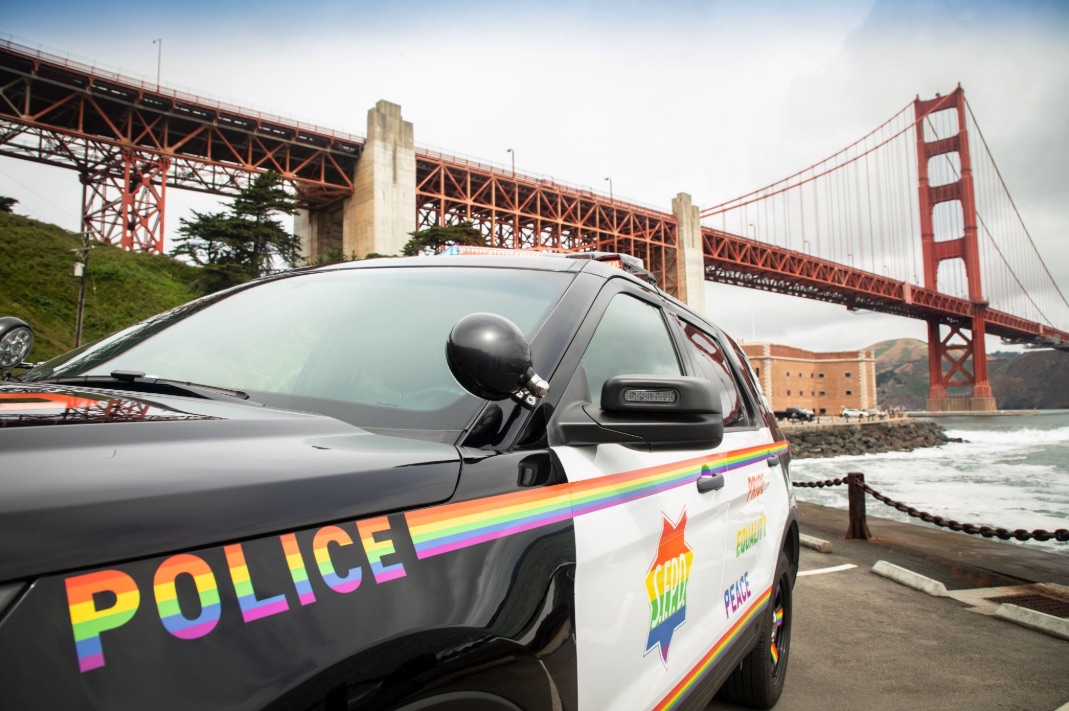 San Francisco Police Unveils Rainbow Patrol Car And Uniform Patches