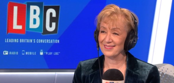 Andrea Leadsom appearing on LBC