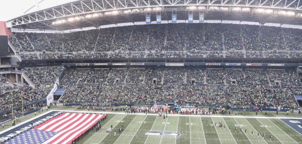 A picture of the CenturyLink Field on December 30, 2018 in Seattle, Washington, the location where the alleged hate crime took place.