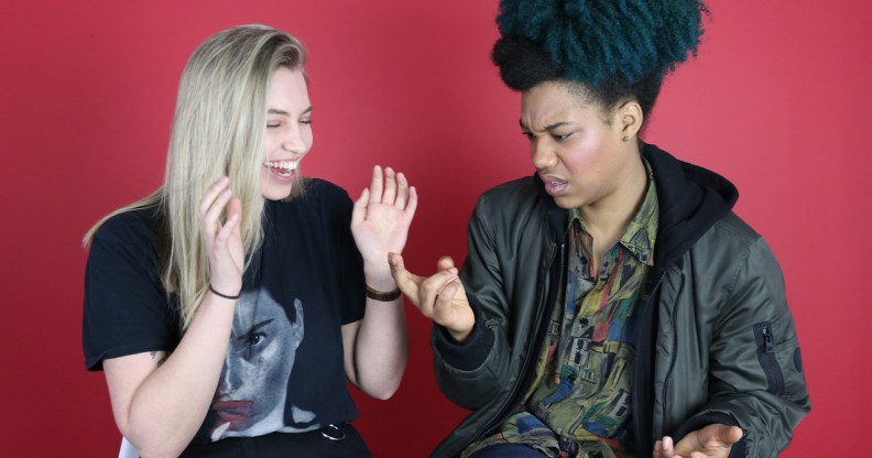 792px x 416px - Lesbians discuss how they have sex