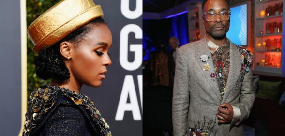 Janelle Monae and Billy Porter at the Golden Globes