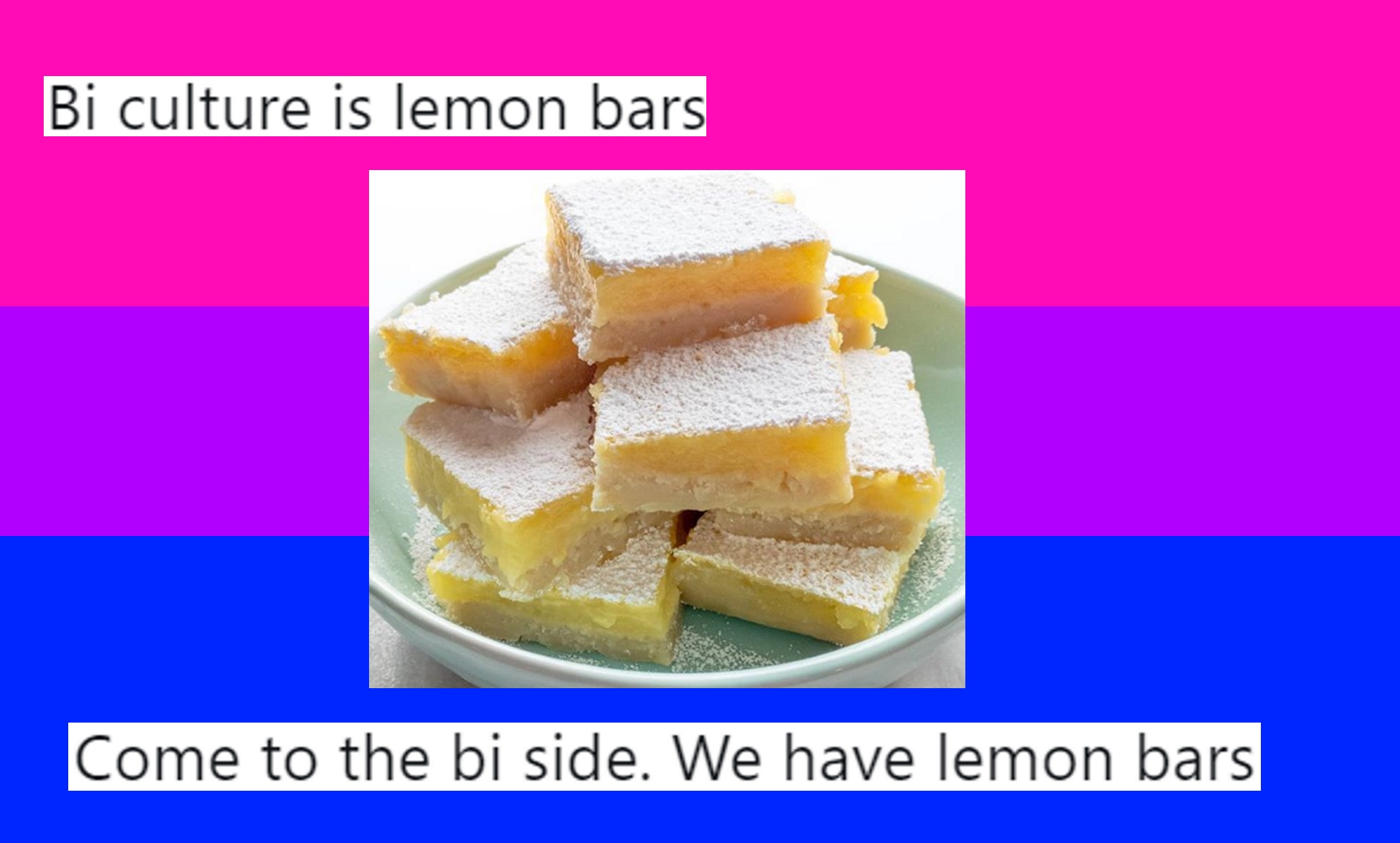 Lemon Bars Are The Official Snack Of Bisexual People Says Internet