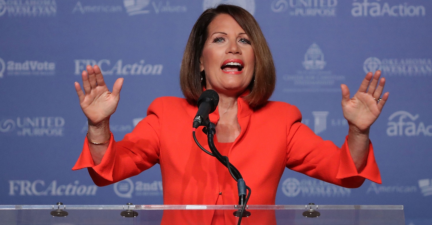 Michele Bachmann God intervened in the election so Trump could