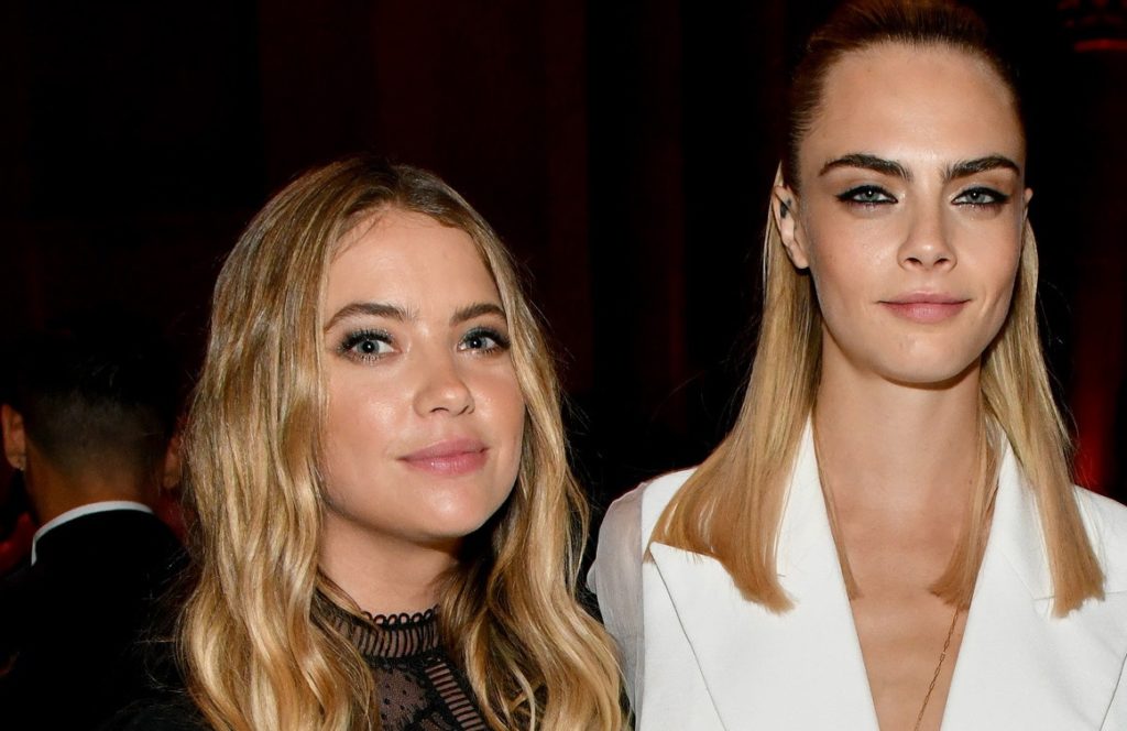 Ashley Benson and Cara Delevingne attend TrevorLIVE NY 2019 at Cipriani Wall Street on June 17, 2019 in New York City.