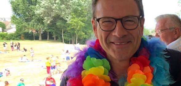 Bob Seely celebrating a gay Pride festival