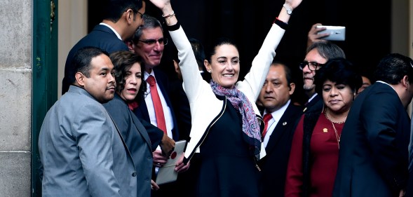 Claudia Sheinbaum gender neutral uniform mexico city