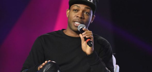 Singer Todrick Hall speaking at Essence Festival, 2016