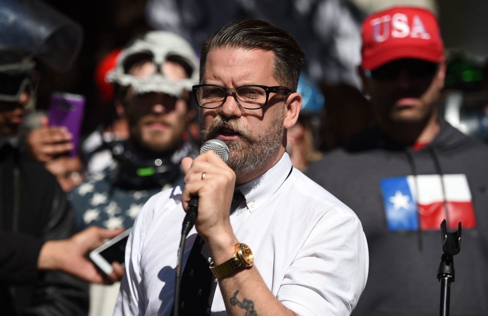 Proud Boys leader Gavin McInnes mocks gay man with cerebral palsy