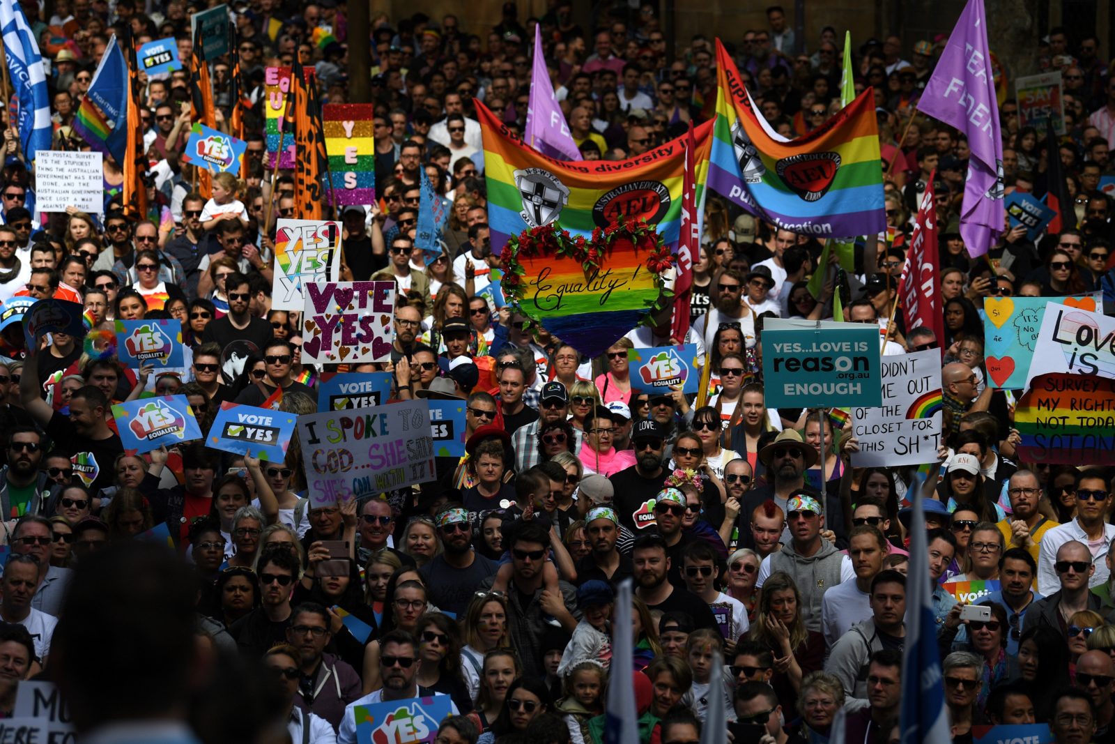Australia Marriage Equality Rally Draws Record Crowds Ahead Of Postal Vote Pinknews 6842