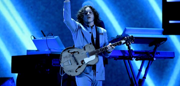 Jack White performs live in Las Vegas.