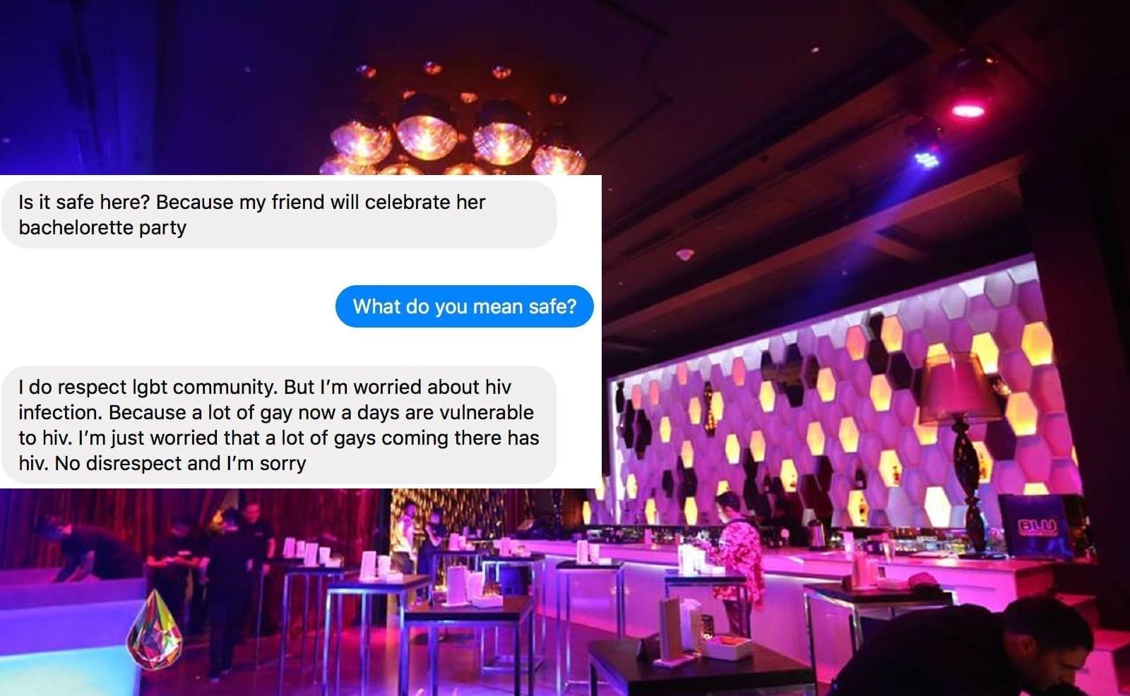 Gay club posts public response to straight hen party 'worried about getting  HIV' | PinkNews