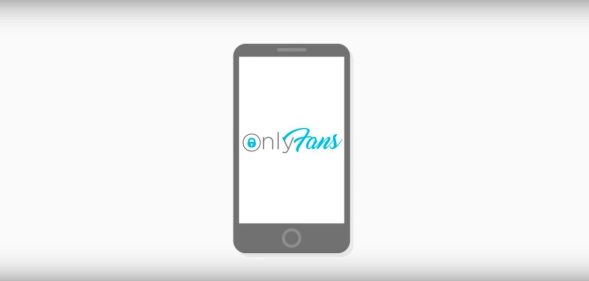 OnlyFans logo on a mobile phone