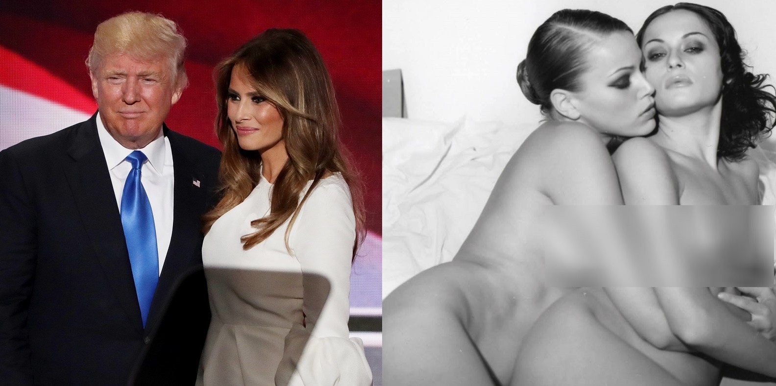 Taylor Swift Naked Lesbian - Tabloid digs up Melania Trump's lesbian photoshoot for men's magazine |  PinkNews