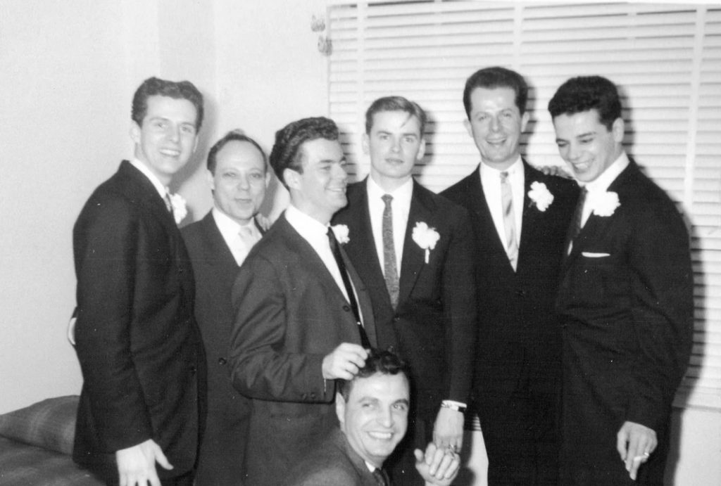 Guests at a 1957 gay wedding