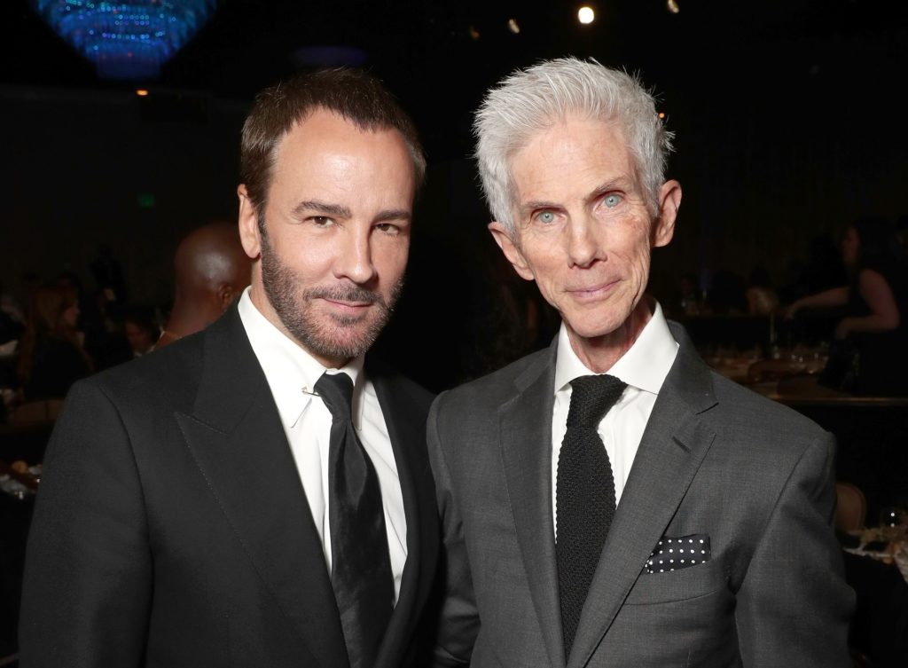 Tom Ford and his husband Richard Buckley attend the 2017 Writers Guild Awards L.A. Ceremony at The Beverly Hilton Hotel on February 19, 2017 in Beverly Hills, California