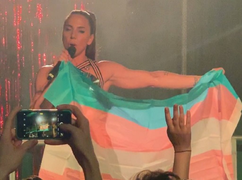 Mel C showed her support for trans rights