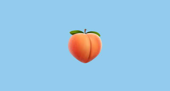 The peach emoji
