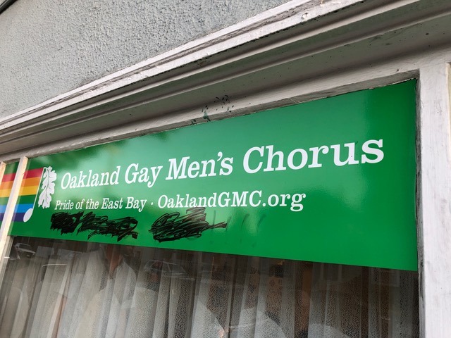 Gay Men’s Chorus Sign Vandalised With Message: 'Die F*gs Die’