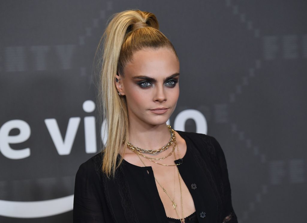 British actress Cara Delevingne arrives for the Savage X Fenty Show Presented By Amazon Prime Video at Barclays Center on September 10, 2019 in Brooklyn, New York