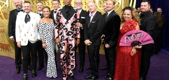 The crew of RuPaul's Drag Race attend the 71st Emmy Awards at Microsoft Theater on September 22, 2019 in Los Angeles, California.