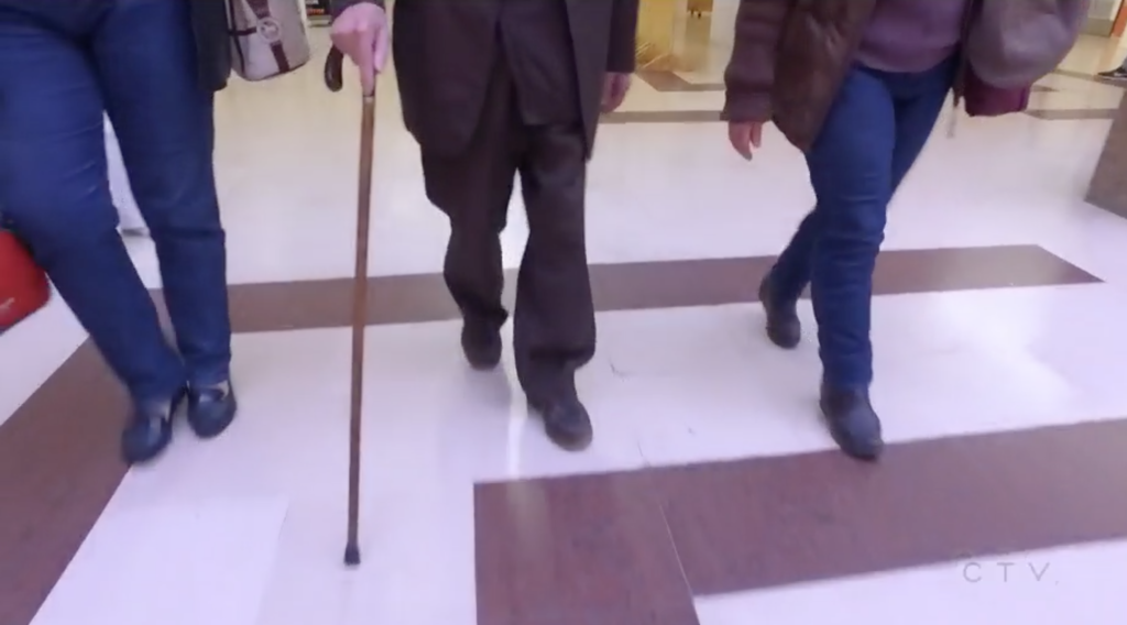 Miguel, who walked with a cane, has meant that HIV research as made great strides in developing improved geriatric care. (Screen capture via CTV News)