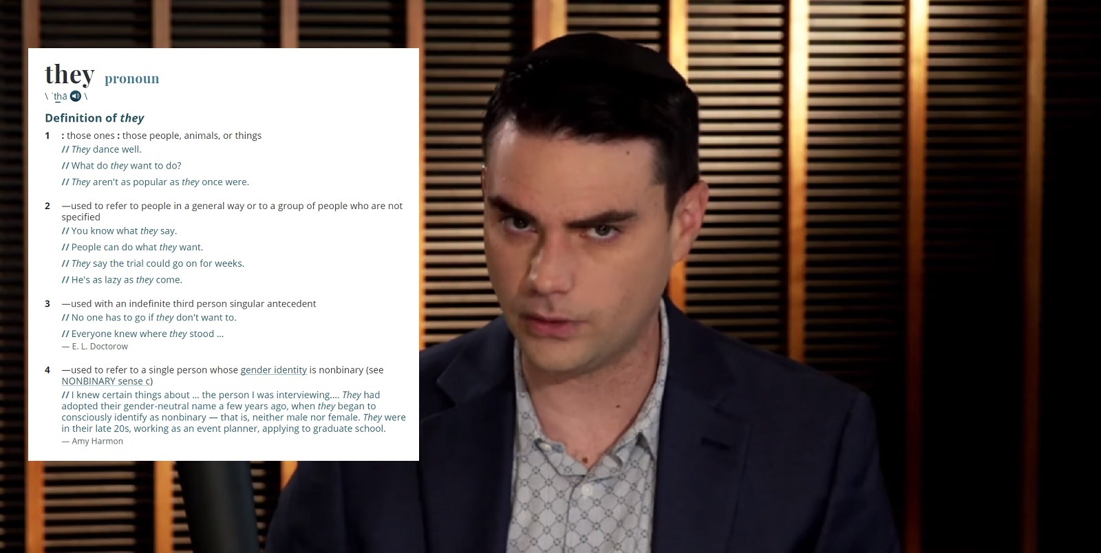 Ben Shapiro Just Got Publicly Owned By The Merriam Webster Dictionary Pinknews