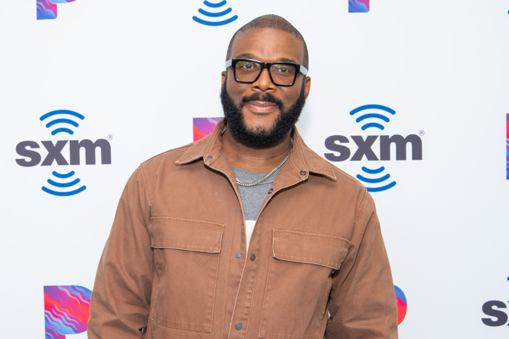 Tyler Perry attends 'Tyler Perry visits the SiriusXM Hollywood studios in Los Angeles' at SiriusXM Studios on October 08, 2019 in Los Angeles, California.