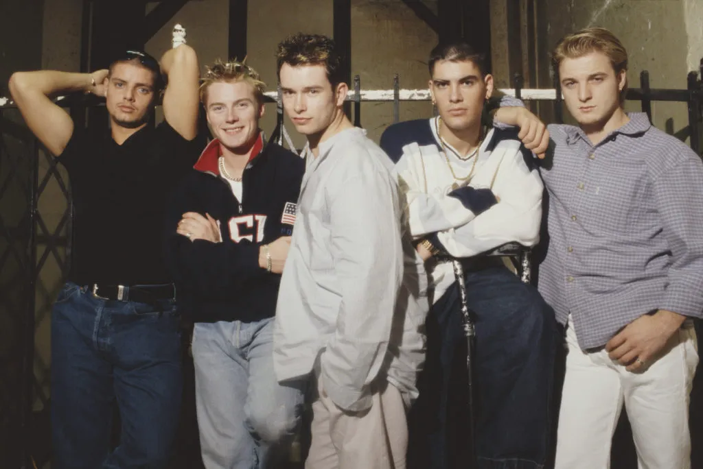 Boyzone members Keith Duffy, Ronan Keating, Stephen Gately, Shane Lynch and Mikey Graham 