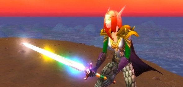 World of WarCraft's chromatic sword.