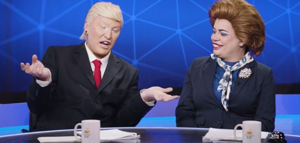 The Vivienne as Donald Trump and Baga Chipz as Margaret Thatcher