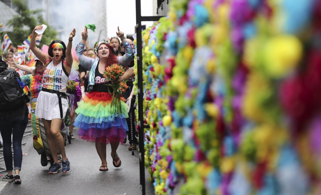 Hundreds of thousands came out to celebrate Toronto's Pride Parade. (Richard Lautens/Toronto Star via Getty Images)