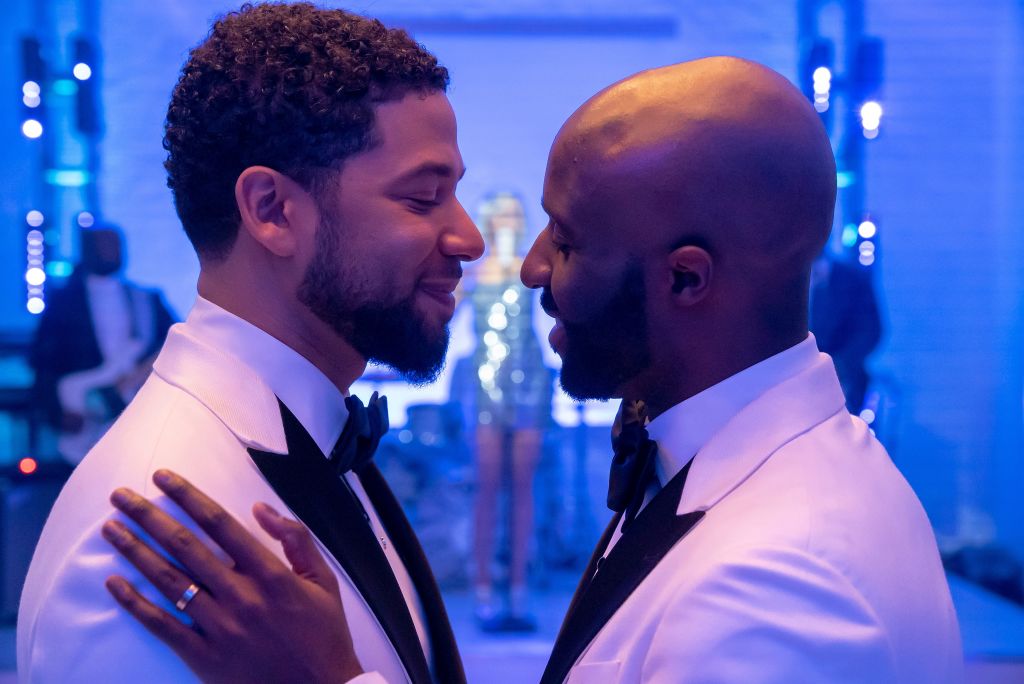 Jussie Smollett and guest star Toby Onwumere on Empire 