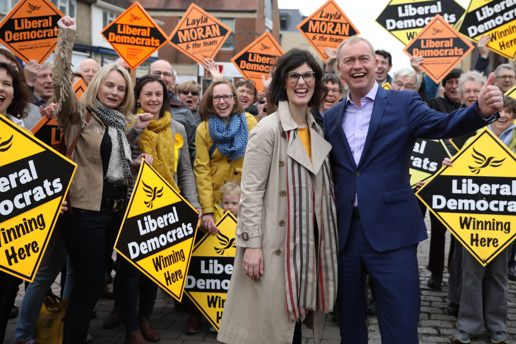 Layla Moran campaigns in Oxford West and Abingdon with then-Liberal Democrat leader Tim Farron 