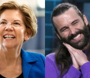 Elizabeth Warren and Jonathan Van Ness