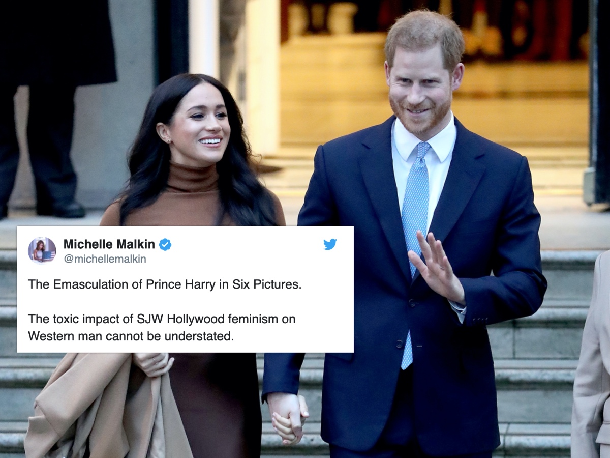 Michelle Malkin Porn - Harry and Meghan add 'having a wife' to things homophobes find 'gay'