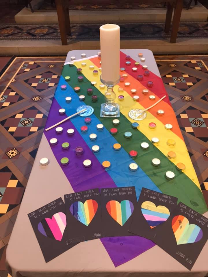 A Pride service at All Souls Church in Belfast, Northern Ireland 