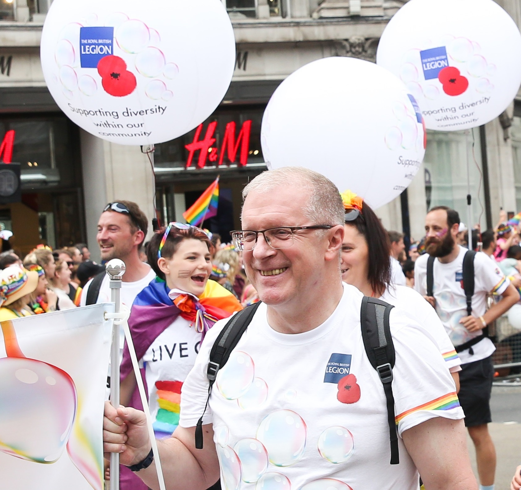 British Army: Trevor marching at Pride in London in 2019