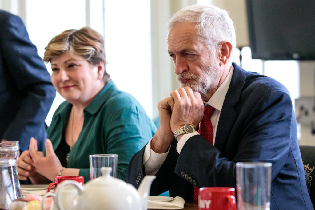 British Labour Party Leader Jeremy Corbyn and Shadow Foreign Secretary Emily Thornberry. (Jack Taylor/Getty Images)