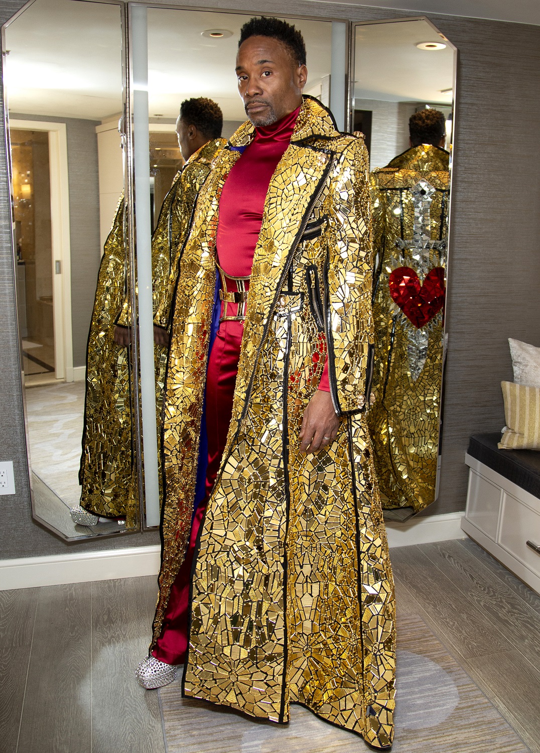 Billy Porter during his fitting for his the opening performance with Janelle Monae at the 92nd Academy Awards on February 9, 2020 in Los Angeles, California. 