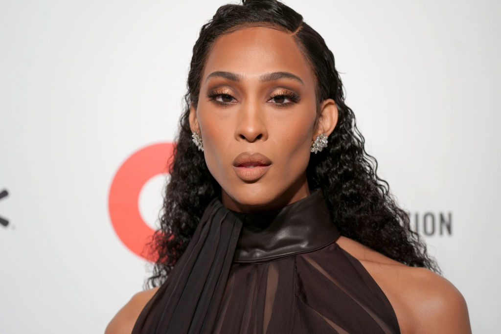 Pose star MJ Rodriguez attends the 28th Annual Elton John AIDS Foundation Academy Awards Viewing Party 