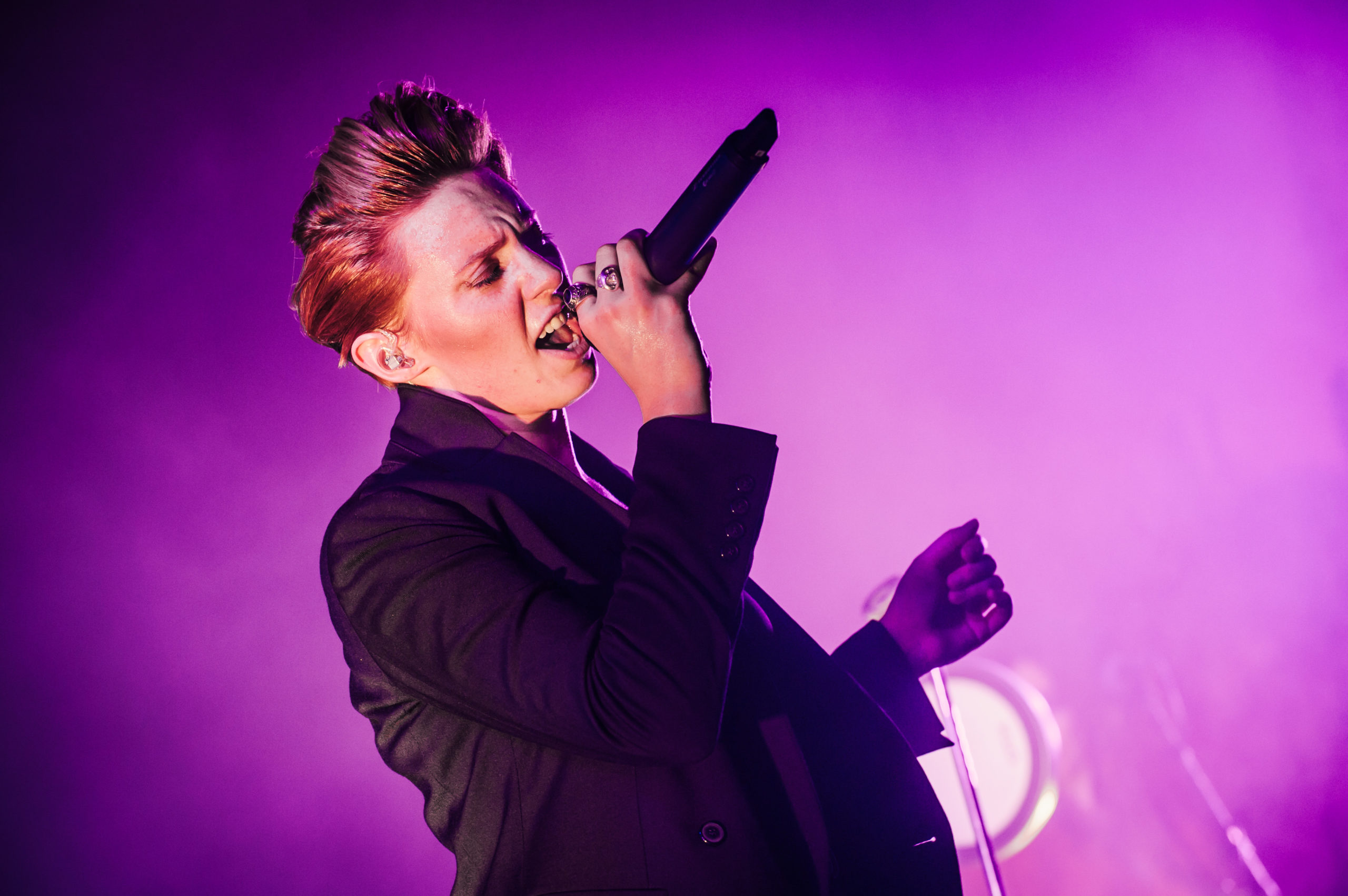 Singer Elly Jackson of La Roux performs live on stage during Melt! Festival in 2015 