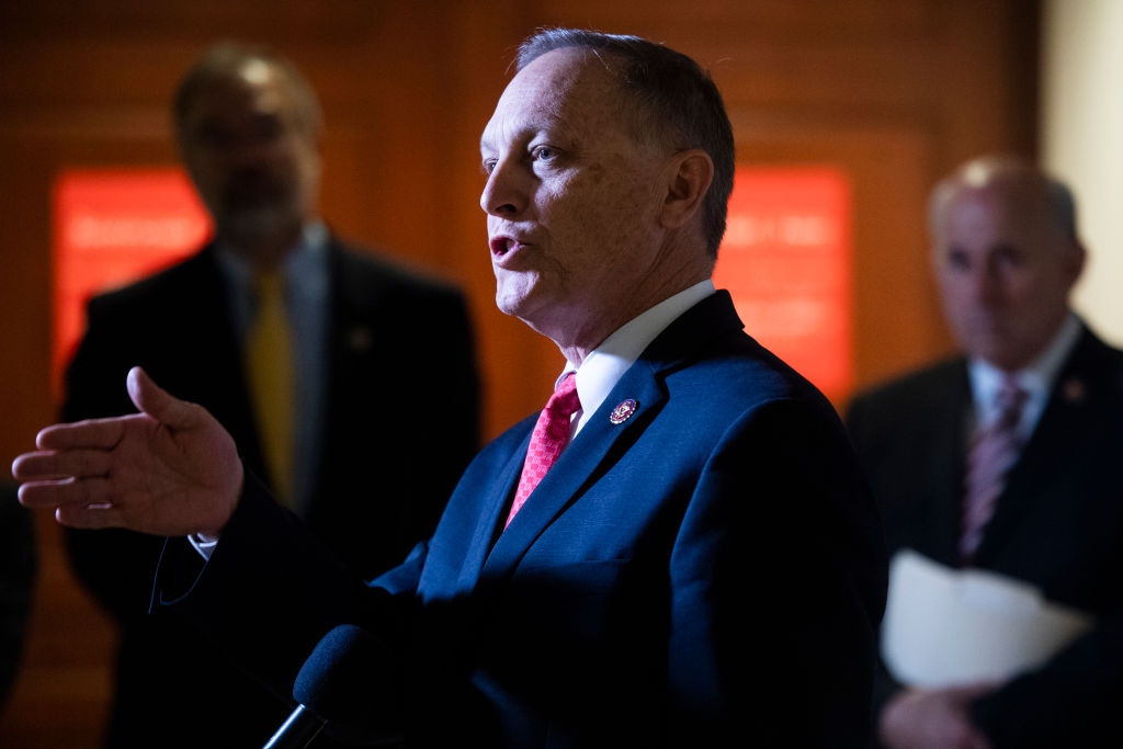 Rep. Andy Biggs, R-Ariz., spoke to a homophobic lobbying group about his reasons for voting against the bill