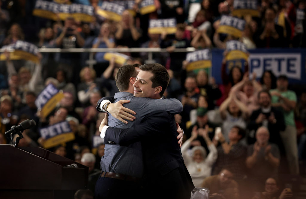 It remains unclear whether Pete Buttigieg last-minute swing for support to Joe Biden will translate to poll numbers. (Win McNamee/Getty Images)