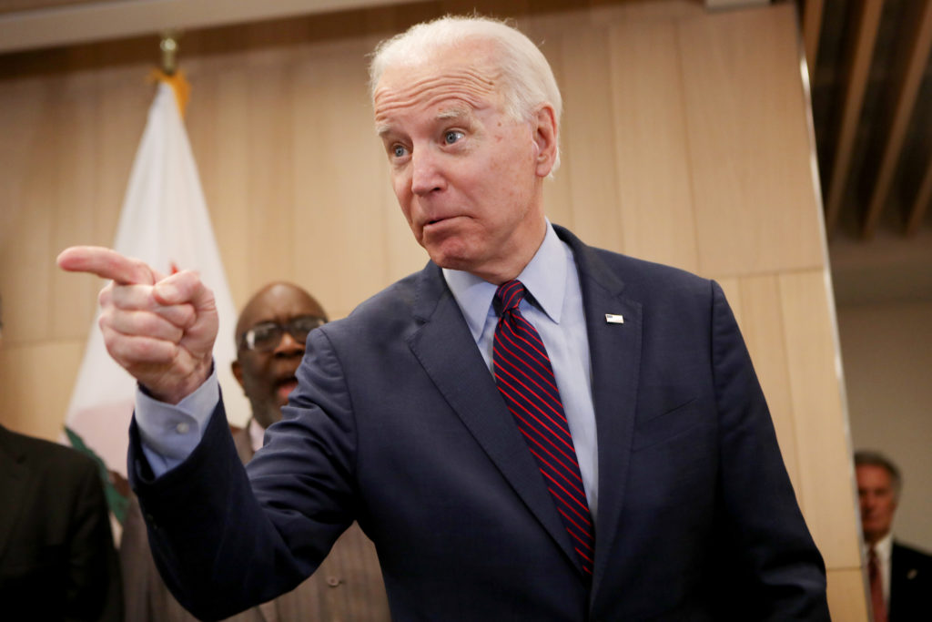 After an avalanche of delegate votes, Joe Biden has emerged as both a front-runner and a standard-bearer for the centrist wing of the Democrats. (Mario Tama/Getty Images)