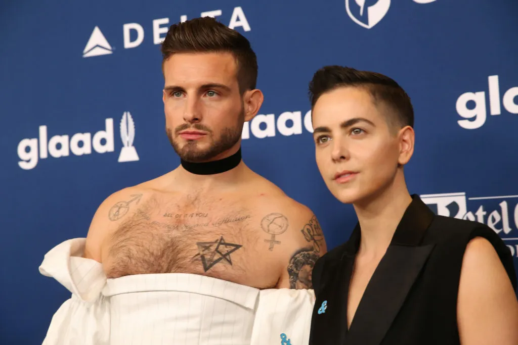 Nico Tortorella and Bethany Meyers attend the 29th Annual GLAAD Media Awards in 2018. (Rob Kim/WireImage)