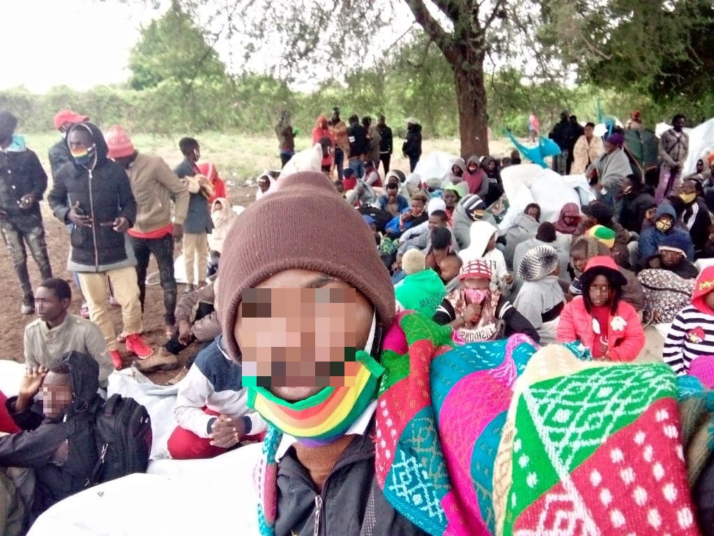 Using backpacks as pillows, countless queer refugees from the Kakuma refugee camp dotted the grounds of UNHCR for a peaceful protest. One held amid the country's lockdown measures. (Facebook)