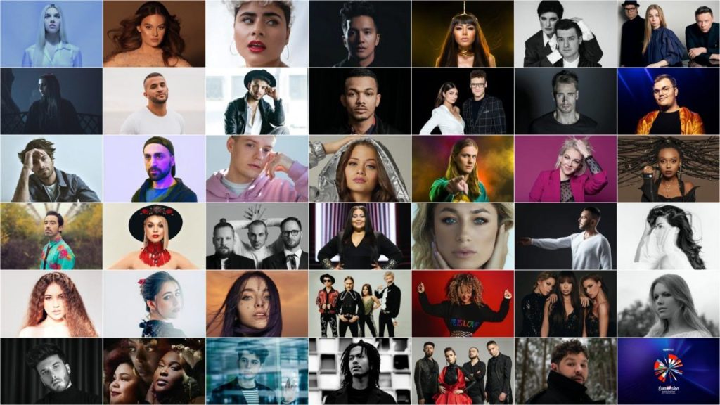 The 41 contestants who would have taken part in Eurovision 2020. 