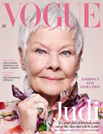 Dame Judi Dench appears on the cover of Vogue