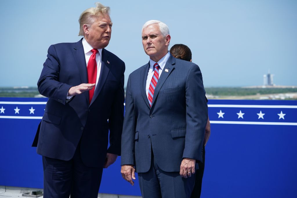 US Vice President Mike Pence and US President Donald Trump 