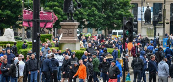 Robert Peel Glasgow's Robert Peel Statue Becomes Focal Point For Protests